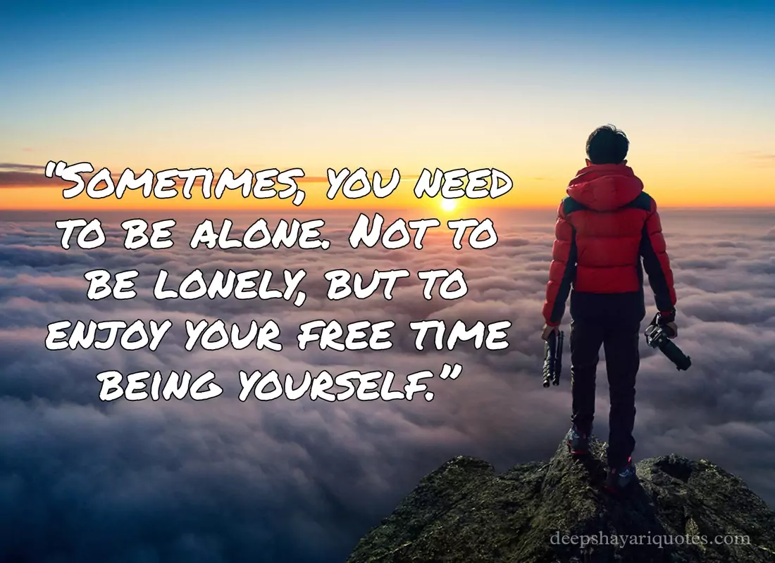 quotes about being alone and happy